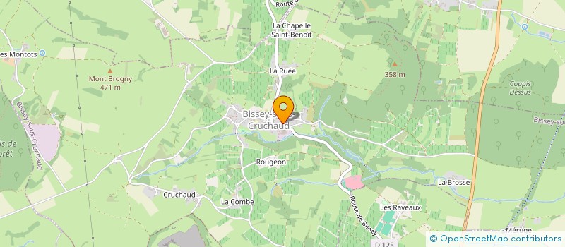 localisation de l'entreprise MONSIEUR CLEMENT DENIZOT  BISSEY-SOUS-CRUCHAUD