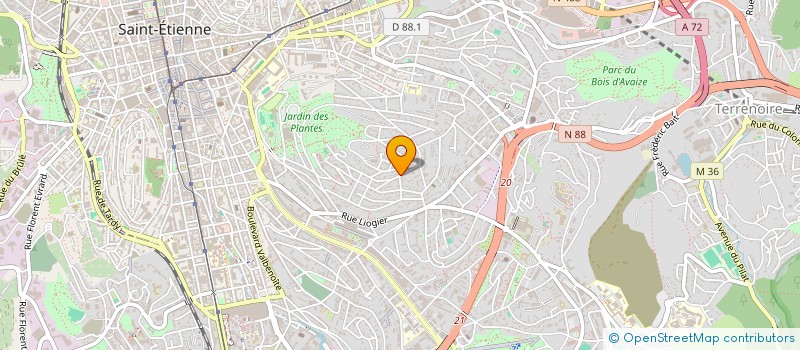 localisation de l'entreprise MONSIEUR CLEMENT DENNAWI  SAINT-ETIENNE