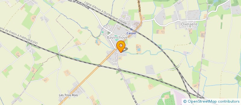 localisation de l'entreprise MONSIEUR CLEMENT DEQUIDT  OXELAERE