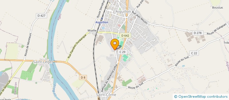 localisation de l'entreprise MONSIEUR CLEMENT DESCHAMPS  AIGUILLON