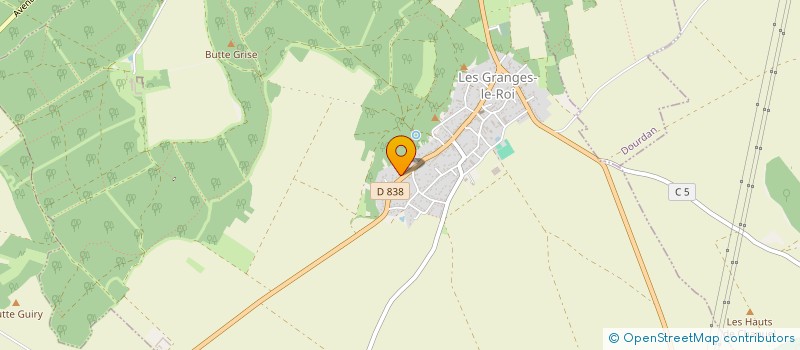 localisation de l'entreprise MONSIEUR CLEMENT DEVAUX à LES GRANGES-LE-ROI