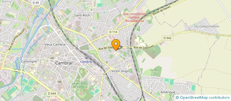 localisation de l'entreprise MONSIEUR CLEMENT DEVIGNE  CAMBRAI