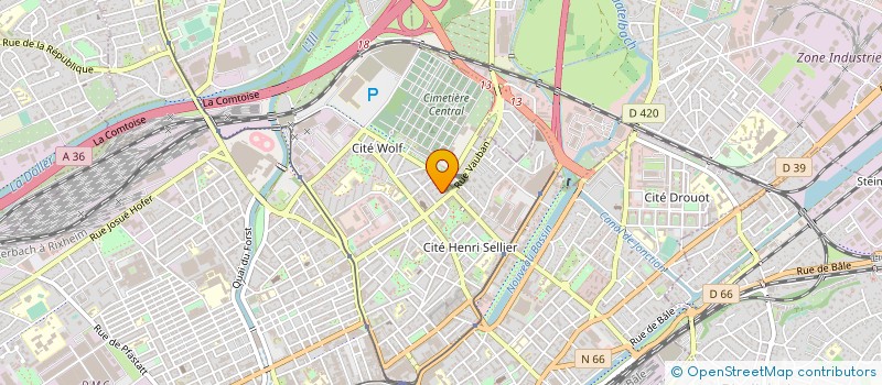 localisation de l'entreprise MONSIEUR CLEMENT DOARE  MULHOUSE