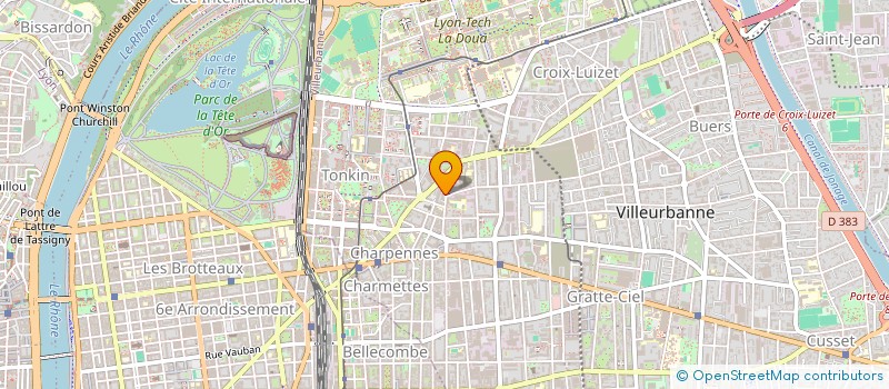 localisation de l'entreprise MONSIEUR CLEMENT DOCKES  VILLEURBANNE