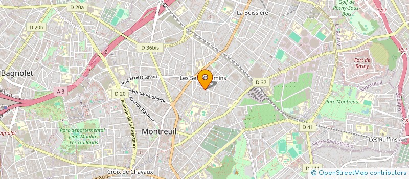 localisation de l'entreprise MONSIEUR CLEMENT DOMERGUE à MONTREUIL