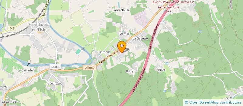 localisation de l'entreprise MONSIEUR CLEMENT DONADIER  SOURZAC