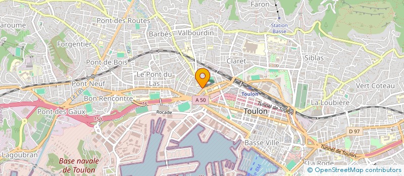 localisation de l'entreprise MONSIEUR CLEMENT DONADONI  TOULON