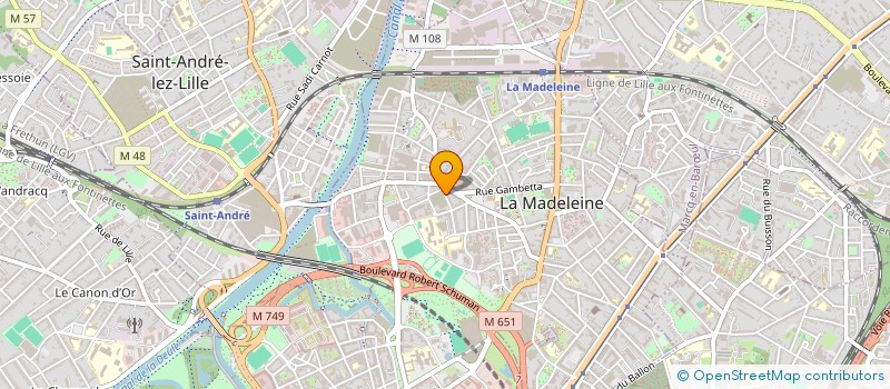 localisation de l'entreprise MONSIEUR CLEMENT DONNERH à LA MADELEINE