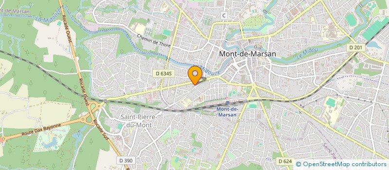 localisation de l'entreprise MONSIEUR CLEMENT DORBESSAN  MONT-DE-MARSAN