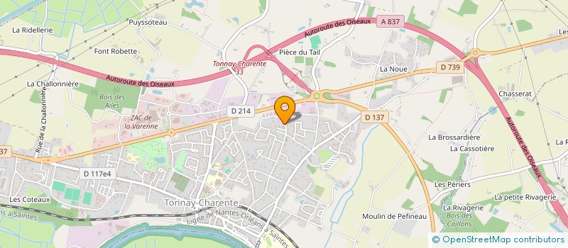 localisation de l'entreprise MONSIEUR CLEMENT DUBREUIL  TONNAY-CHARENTE