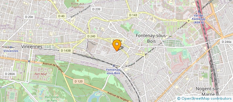 localisation de l'entreprise MONSIEUR CLEMENT DUCLOS à FONTENAY-SOUS-BOIS