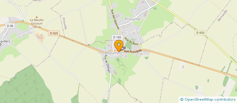 localisation de l'entreprise MONSIEUR CLEMENT DUFOUR  BEAUMETZ