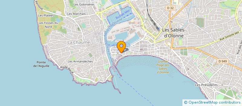 localisation de l'entreprise MONSIEUR CLEMENT DUGAST  LES SABLES D'OLONNE