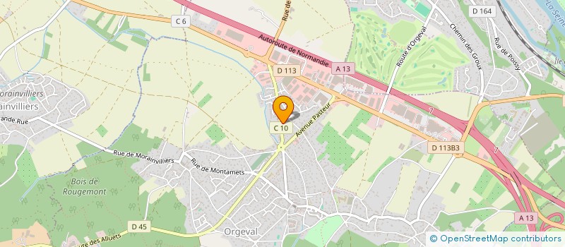 localisation de l'entreprise MONSIEUR CLEMENT DULAC  ORGEVAL