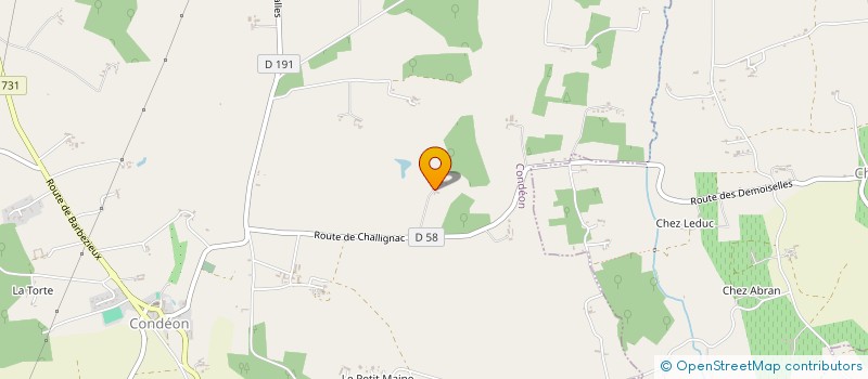 localisation de l'entreprise MONSIEUR CLEMENT DUMAS POTHIN à CONDEON