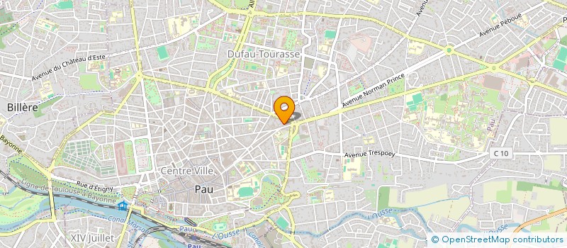 localisation de l'entreprise MONSIEUR CLEMENT DUPE à PAU
