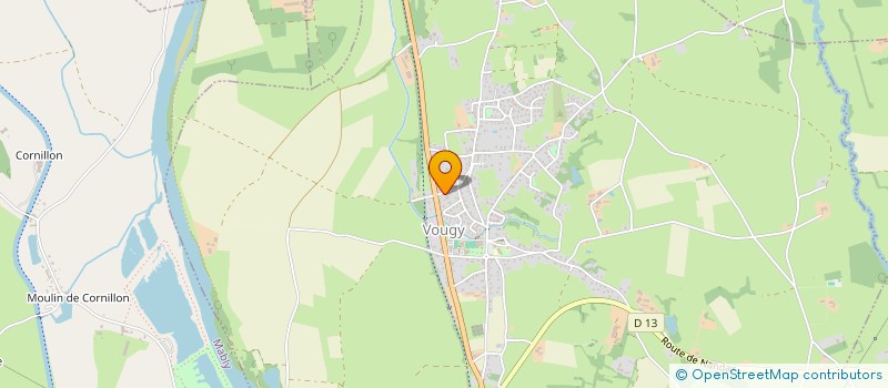localisation de l'entreprise MONSIEUR CLEMENT DUPIN  VOUGY