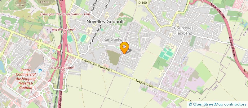 localisation de l'entreprise MONSIEUR CLEMENT DUPONT  COURCELLES-LES-LENS