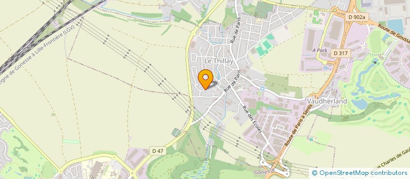 localisation de l'entreprise MONSIEUR CLEMENT DUPONT  LE THILLAY