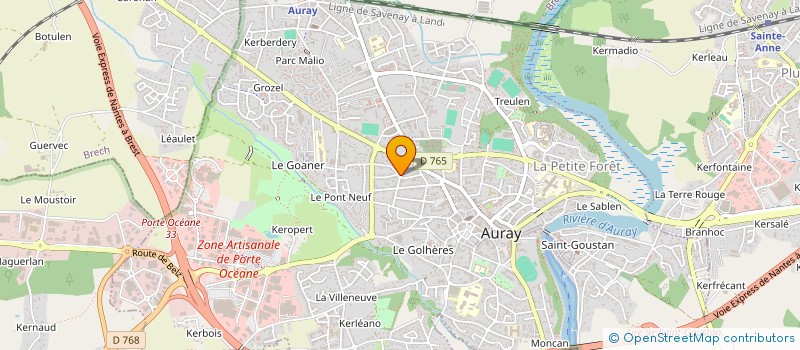 localisation de l'entreprise MONSIEUR CLEMENT DUQUENOY à AURAY