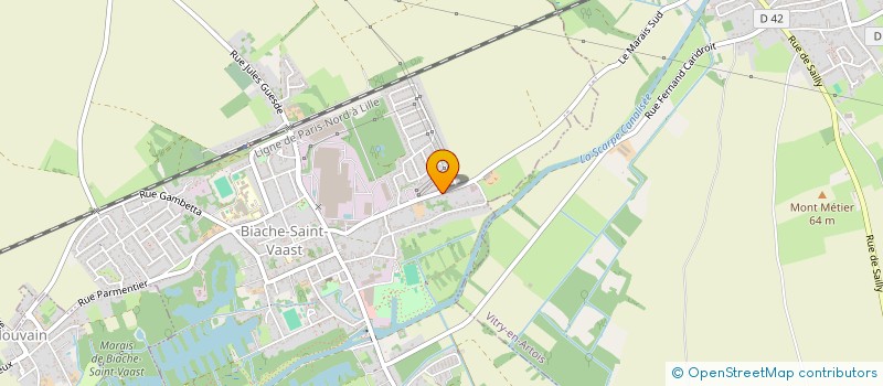 localisation de l'entreprise MONSIEUR CLEMENT DURE  BIACHE-SAINT-VAAST