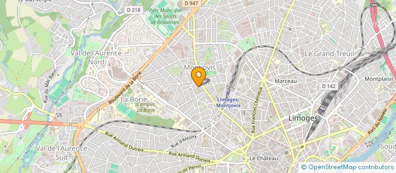 localisation de l'entreprise MONSIEUR CLEMENT DUROND  LIMOGES