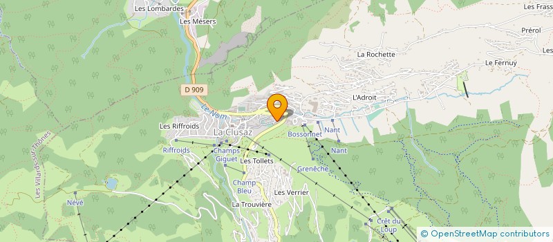 localisation de l'entreprise MONSIEUR CLEMENT DUSSOLLIER à LA CLUSAZ