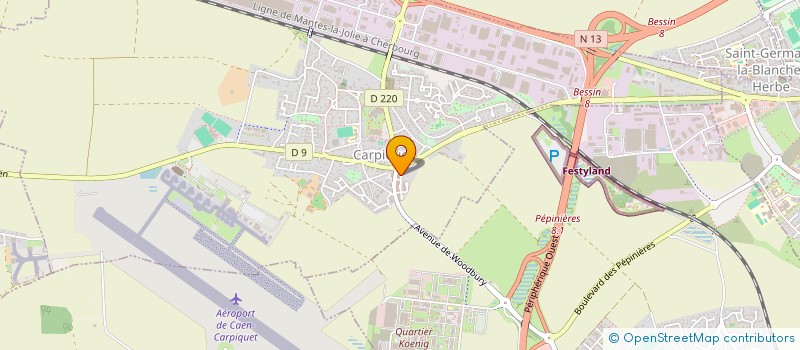 localisation de l'entreprise MONSIEUR CLEMENT DUVAL  CARPIQUET