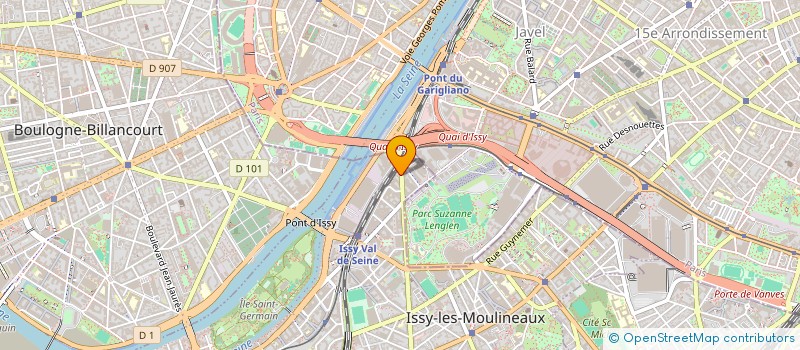 localisation de l'entreprise MONSIEUR CLEMENT DUVAL à ISSY-LES-MOULINEAUX