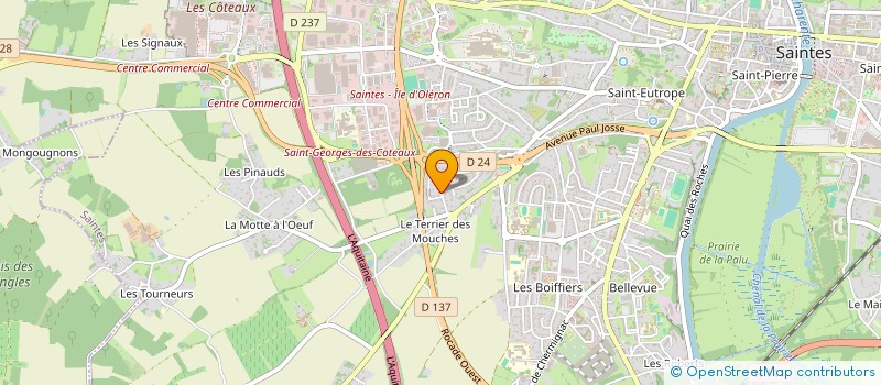 localisation de l'entreprise MONSIEUR CLEMENT FABIER à SAINTES