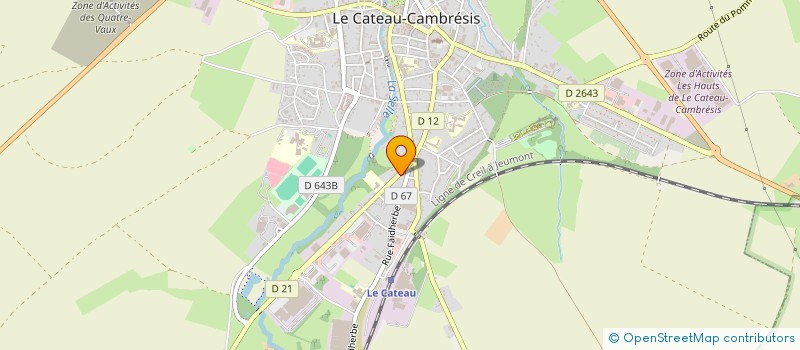 localisation de l'entreprise MONSIEUR CLEMENT FAGOT  LE CATEAU CAMBRESIS