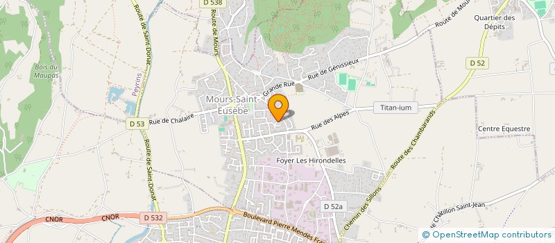 localisation de l'entreprise MONSIEUR CLEMENT FALAVEL  MOURS-SAINT-EUSEBE