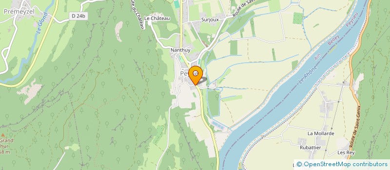 localisation de l'entreprise MONSIEUR CLEMENT FALCONNAT  PEYRIEU