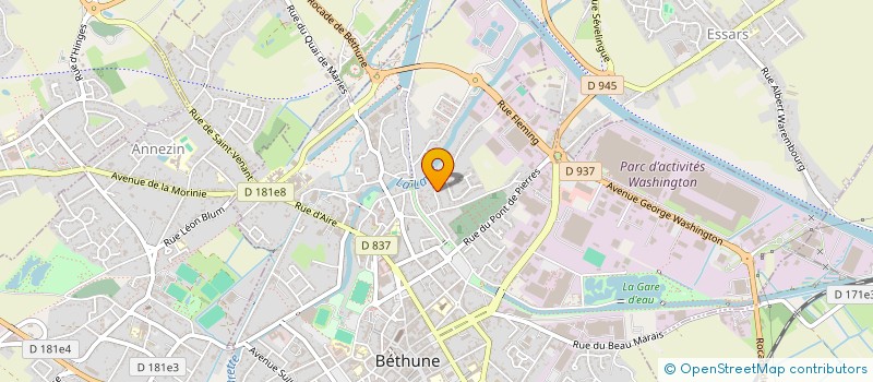 localisation de l'entreprise MONSIEUR CLEMENT FAUCOEUR  BETHUNE