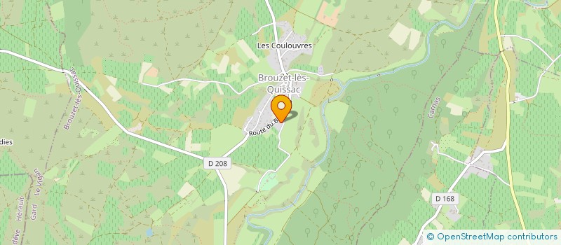 localisation de l'entreprise MONSIEUR CLEMENT FEUILLADE  BROUZET-LES-QUISSAC