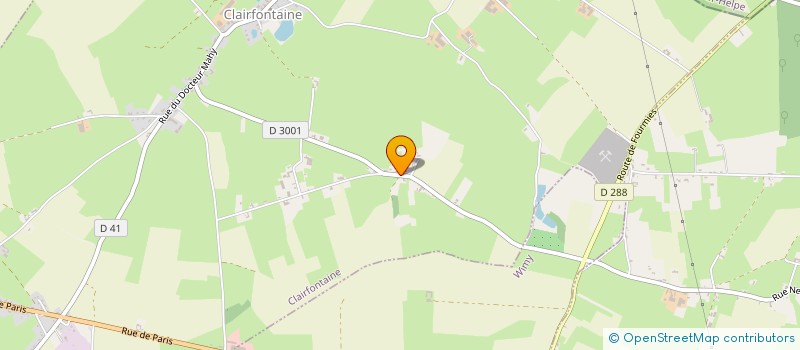 localisation de l'entreprise MONSIEUR CLEMENT FONTENELLE  CLAIRFONTAINE