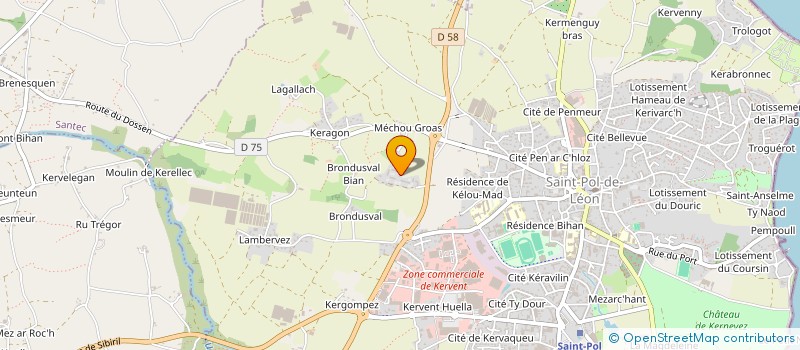 localisation de l'entreprise MONSIEUR CLEMENT FORT  SAINT-POL-DE-LEON