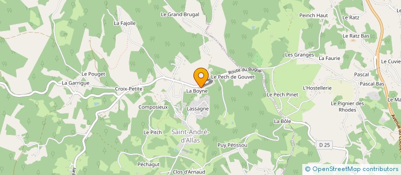 localisation de l'entreprise MONSIEUR CLEMENT FORTE  SAINT-ANDRE-D'ALLAS