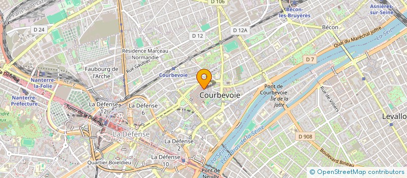 localisation de l'entreprise MONSIEUR CLEMENT FOSSET à COURBEVOIE