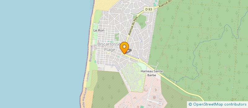 localisation de l'entreprise MONSIEUR CLEMENT FOURNIER  BISCARROSSE