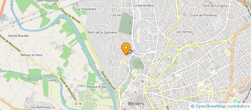 localisation de l'entreprise MONSIEUR CLEMENT FOURNIER  BEZIERS