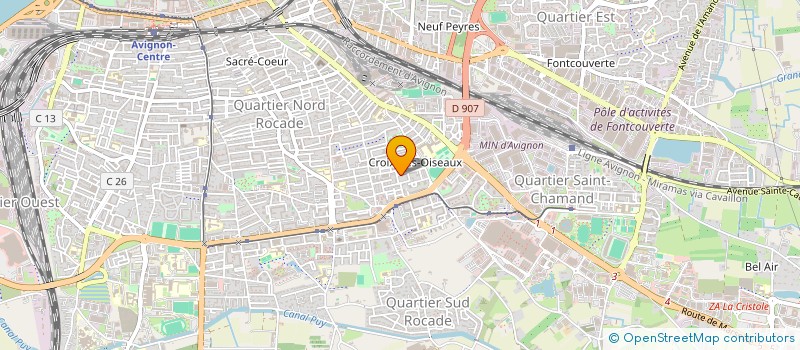 localisation de l'entreprise MONSIEUR CLEMENT FOURNIES  AVIGNON