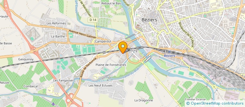 localisation de l'entreprise MONSIEUR CLEMENT FRANCOIS  BEZIERS