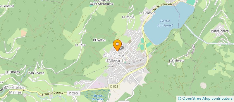 localisation de l'entreprise MONSIEUR CLEMENT FREYCHET  CRETS EN BELLEDONNE