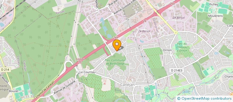 localisation de l'entreprise MONSIEUR CLEMENT FREYSSAC  CANEJAN