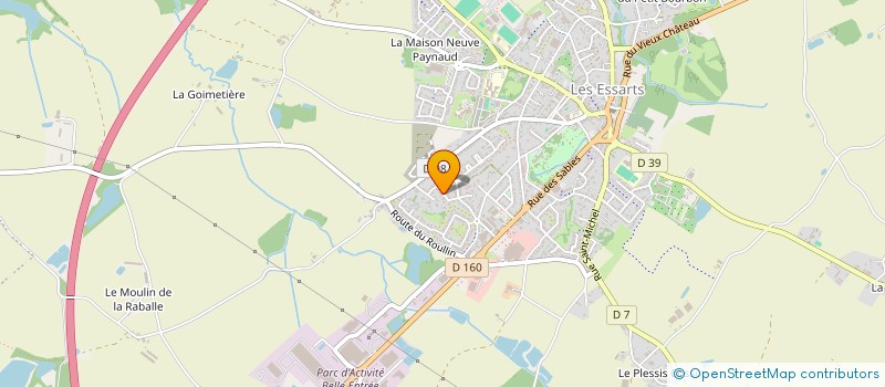 localisation de l'entreprise MONSIEUR CLEMENT GABORIEAU à ESSARTS-EN-BOCAGE
