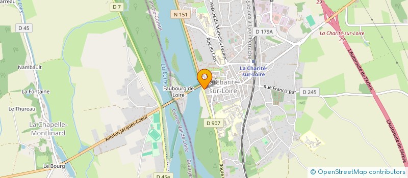 localisation de l'entreprise MONSIEUR CLEMENT GADOIN à LA CHARITE-SUR-LOIRE