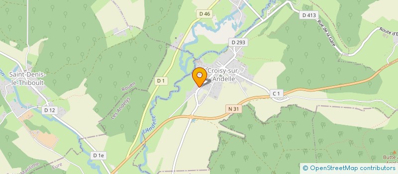 localisation de l'entreprise MONSIEUR CLEMENT GAILLARD  CROISY-SUR-ANDELLE