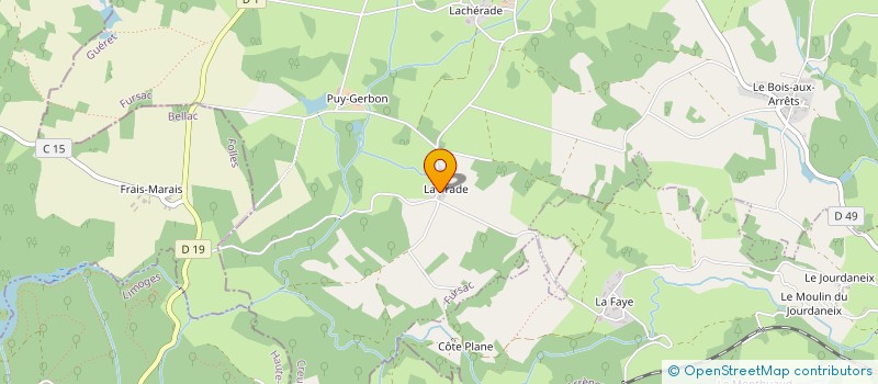 localisation de l'entreprise MONSIEUR CLEMENT GALLIOT  FURSAC