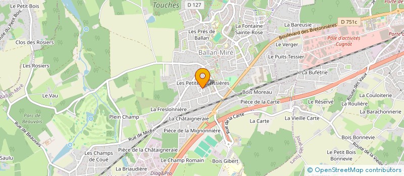 localisation de l'entreprise MONSIEUR CLEMENT GALLOIS  BALLAN-MIRE